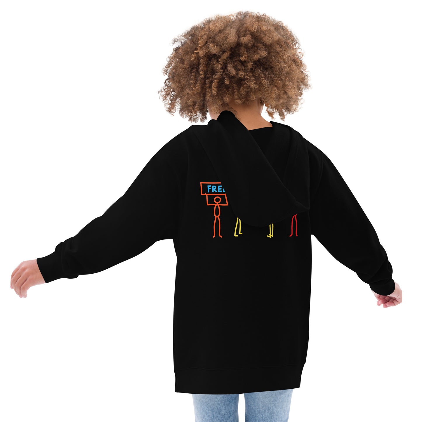 Free Us All Protest Kids fleece hoodie