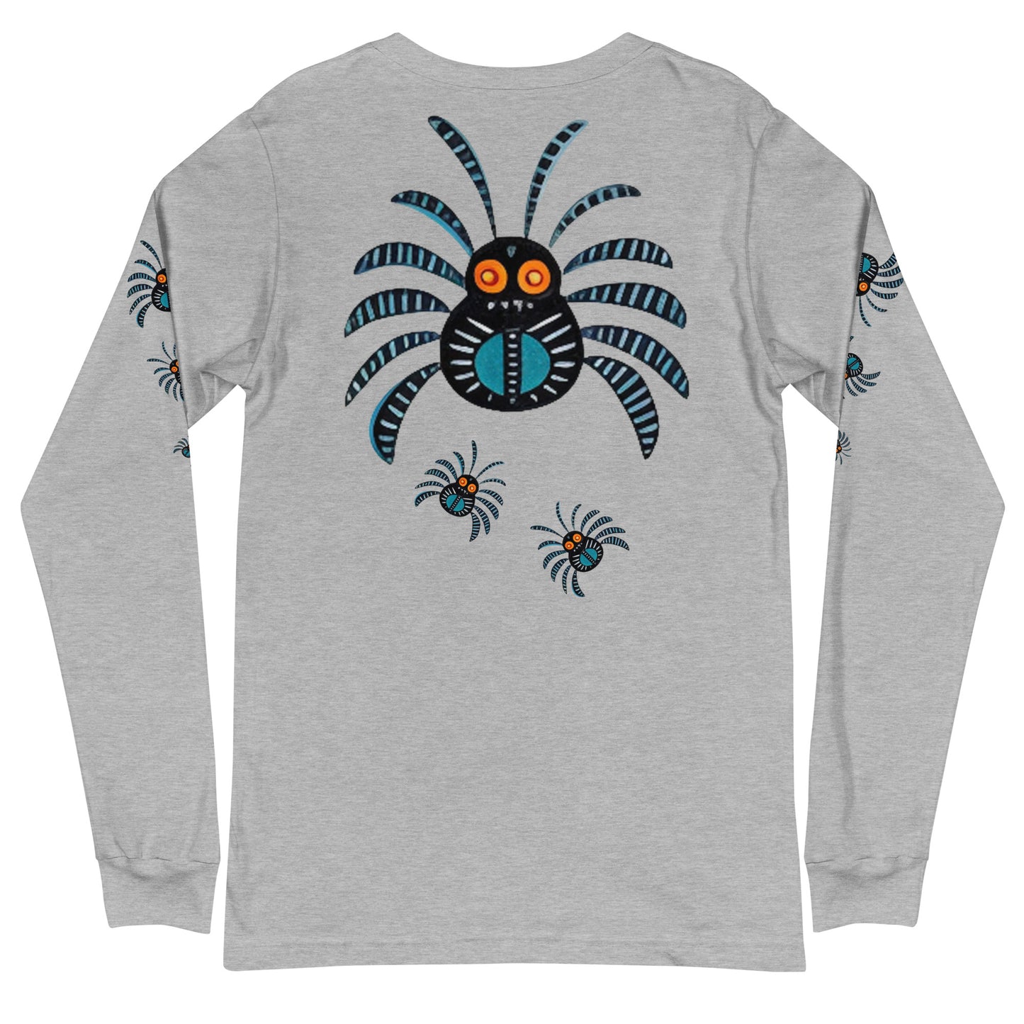 Striped Spider Critter #02 Unisex Long Sleeve Tee