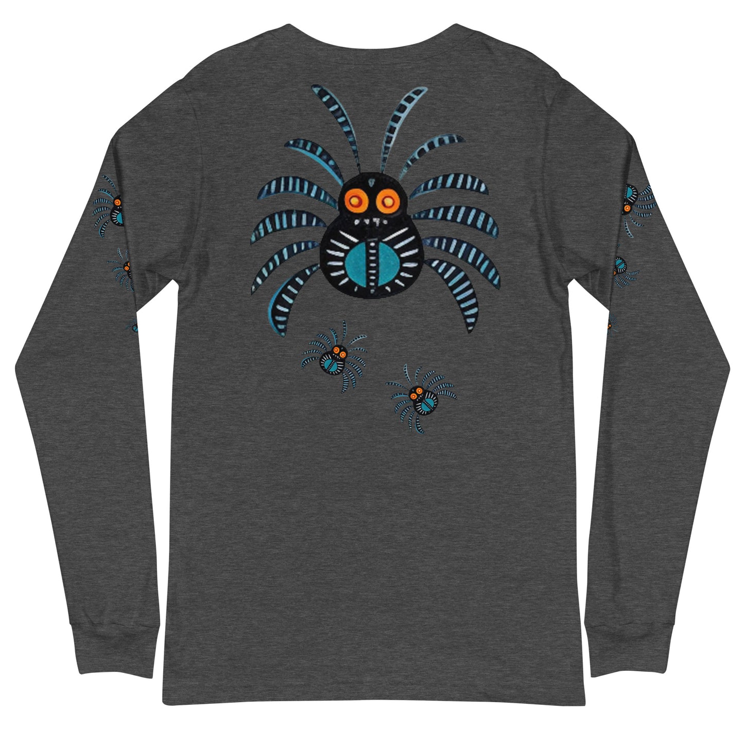 Striped Spider Critter #02 Unisex Long Sleeve Tee