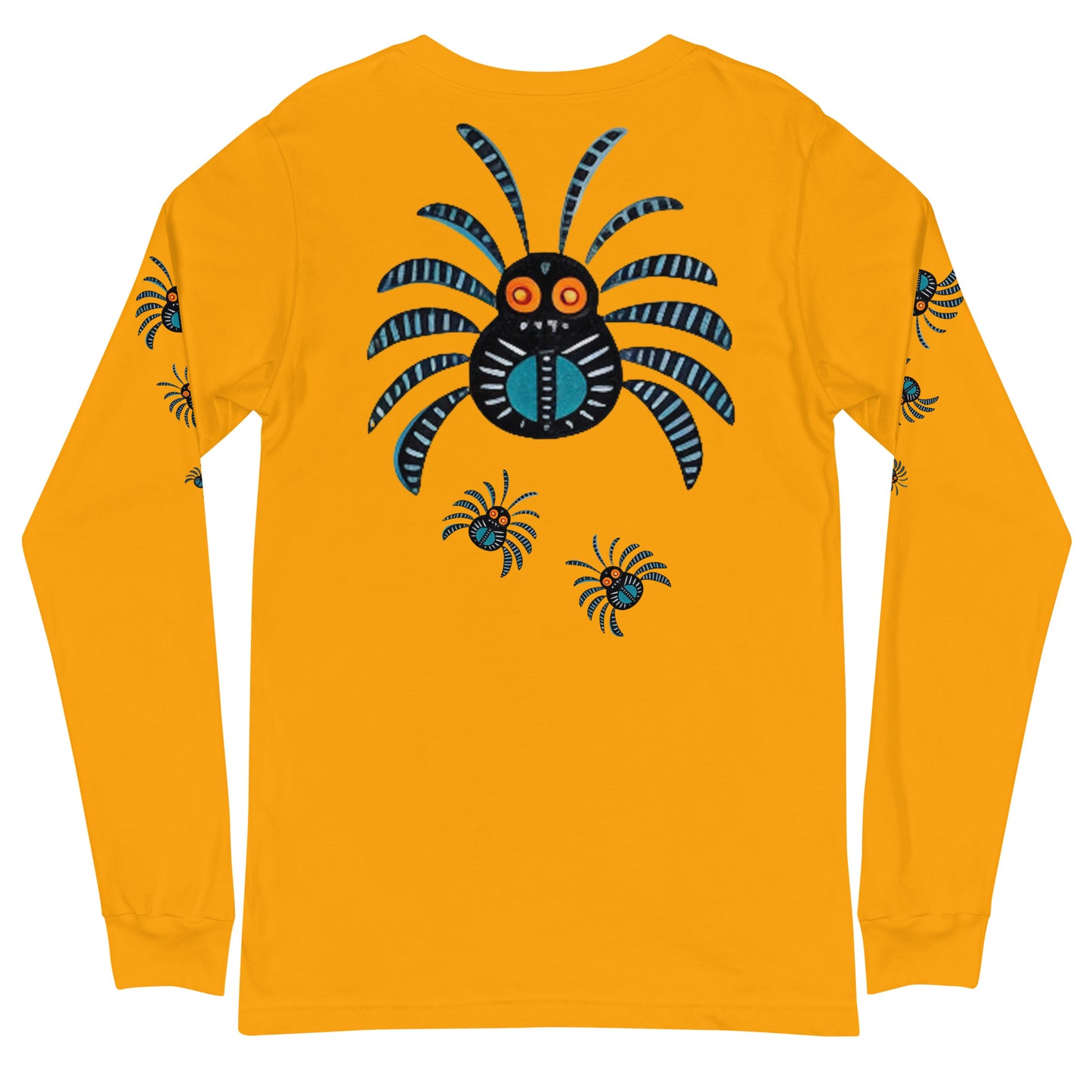 Striped Spider Critter #02 Unisex Long Sleeve Tee