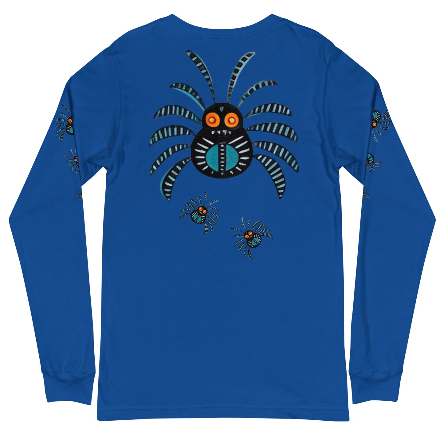 Striped Spider Critter #02 Unisex Long Sleeve Tee