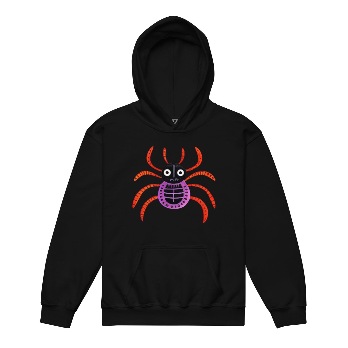Striped Spider Critter #01 Youth heavy blend hoodie