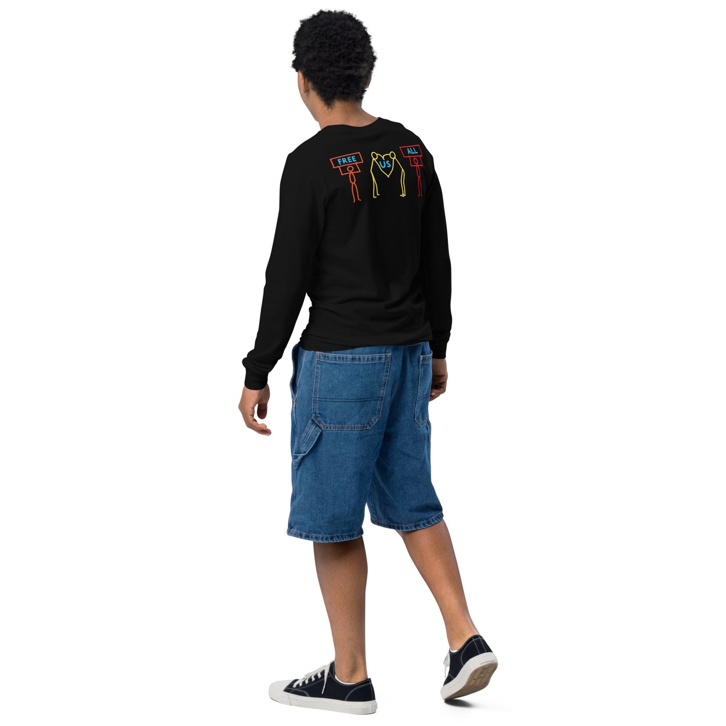 2023 Edu Family Reunion Free Us All Protest Youth long sleeve tee