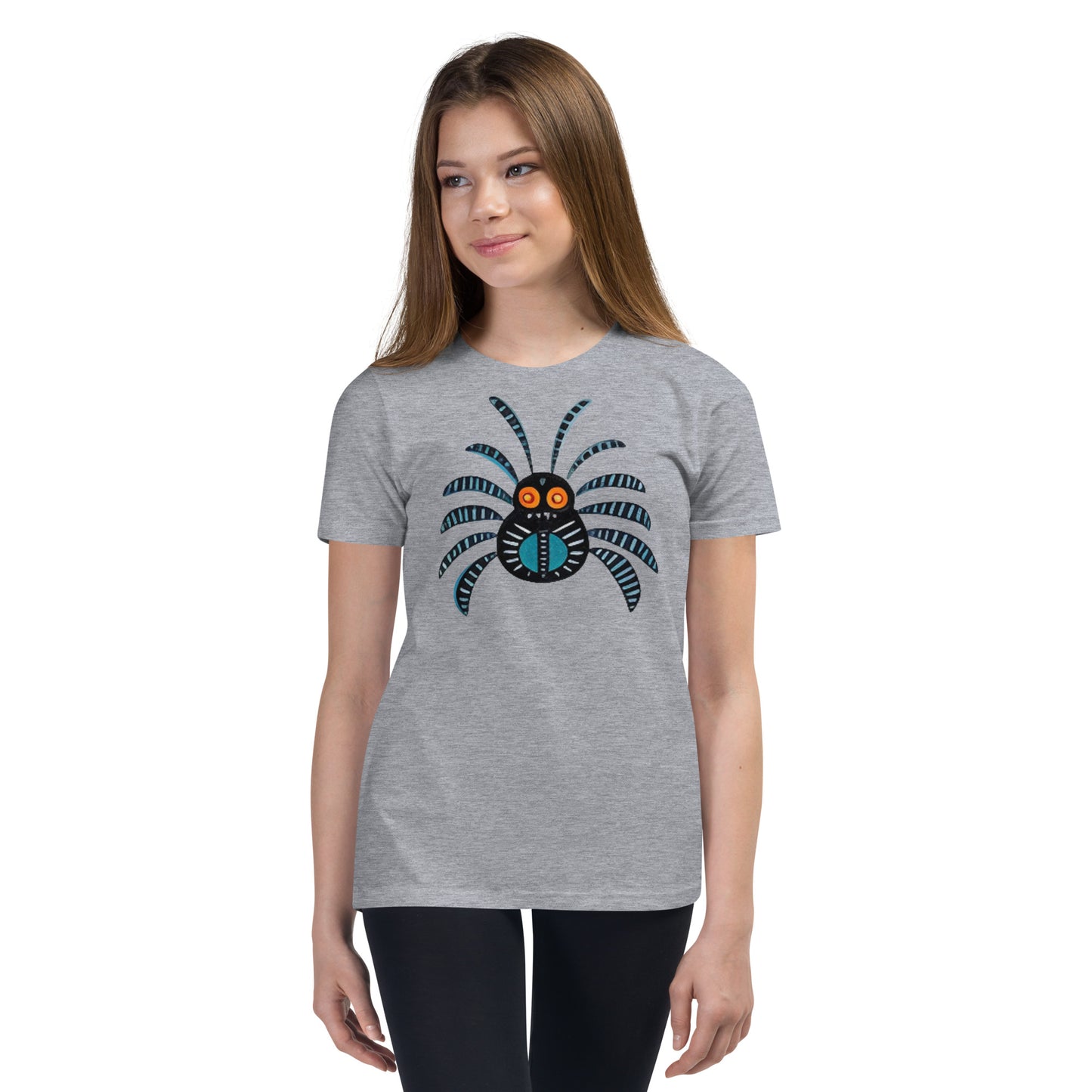 Striped Spider Critter #02 Youth Short Sleeve T-Shirt