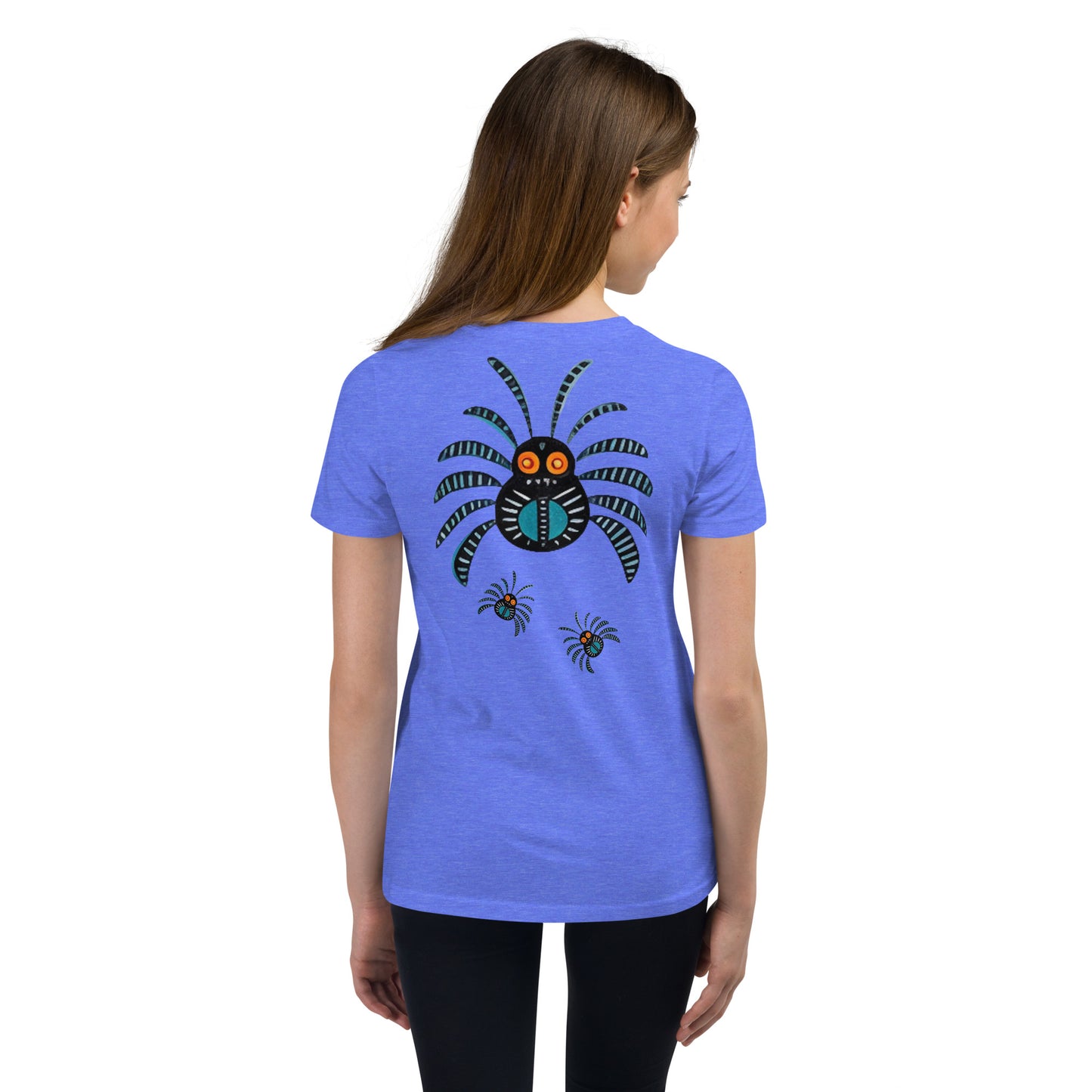 Striped Spider Critter #02 Youth Short Sleeve T-Shirt