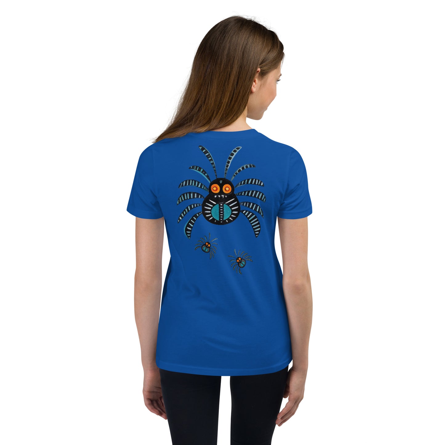 Striped Spider Critter #02 Youth Short Sleeve T-Shirt