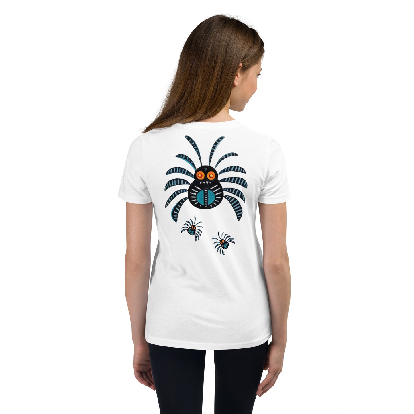 Striped Spider Critter #02 Youth Short Sleeve T-Shirt