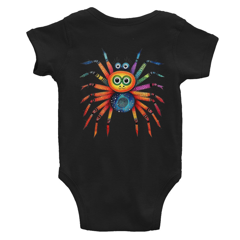 Cinnamon Blueberry Spider Critter Infant Bodysuit