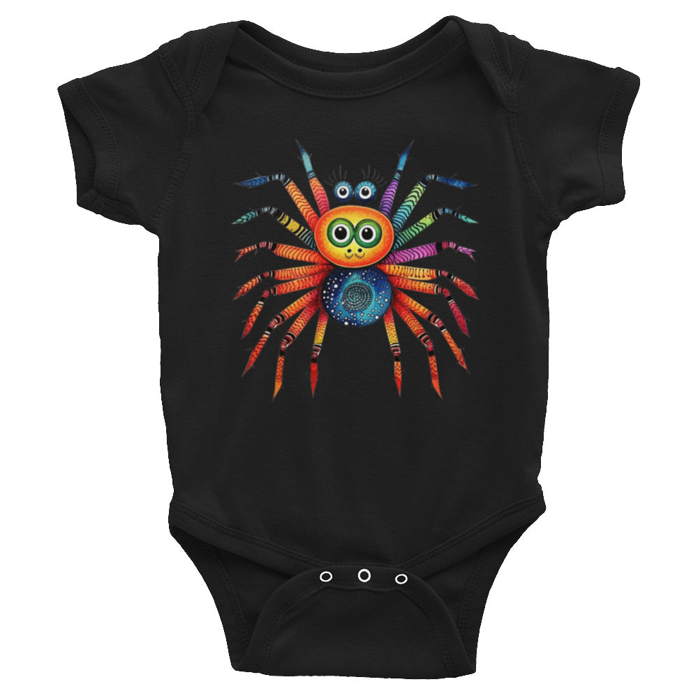 Cinnamon Blueberry Spider Critter Infant Bodysuit