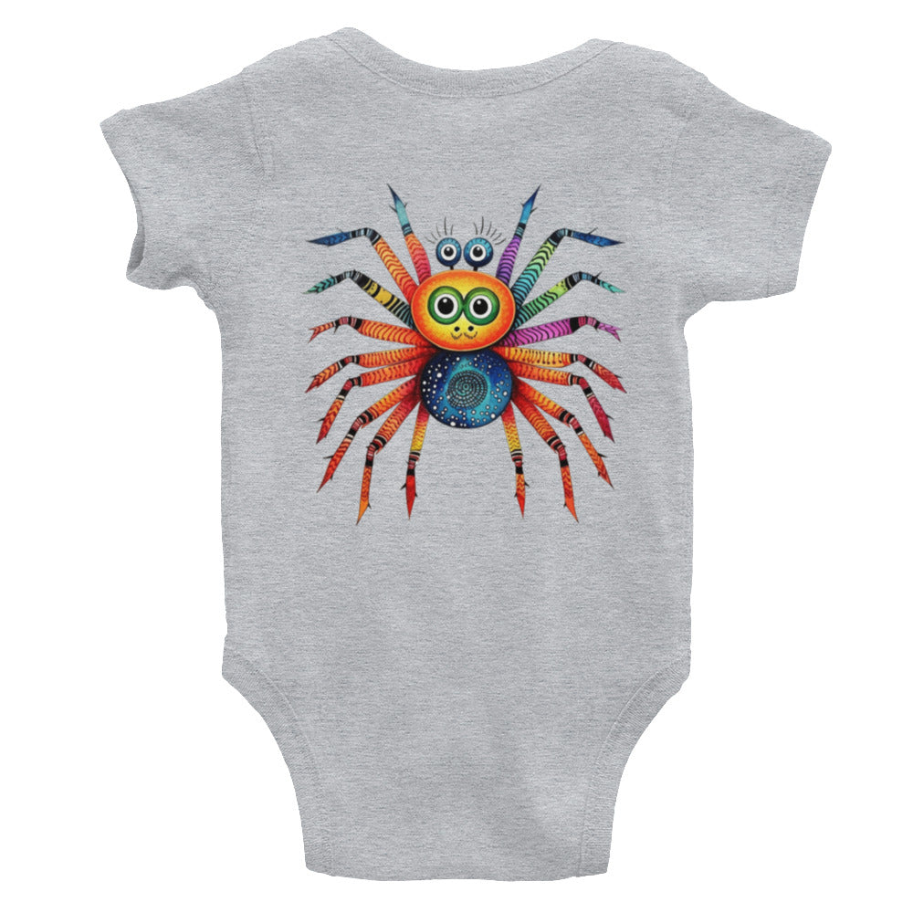 Cinnamon Blueberry Spider Critter Infant Bodysuit