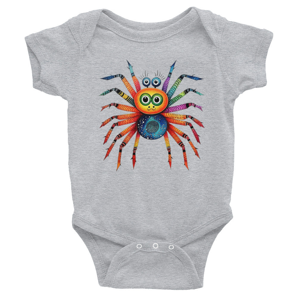 Cinnamon Blueberry Spider Critter Infant Bodysuit