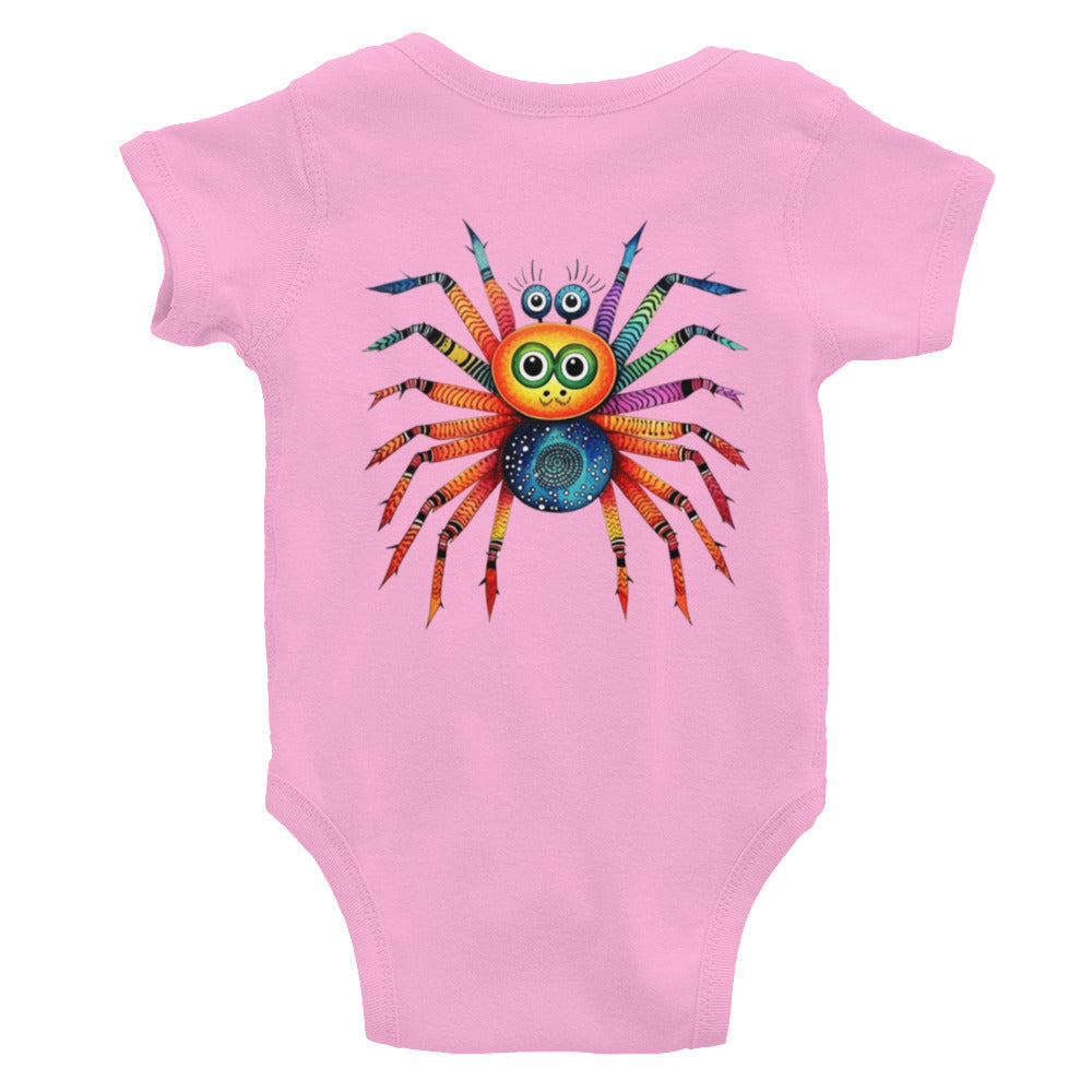 Cinnamon Blueberry Spider Critter Infant Bodysuit