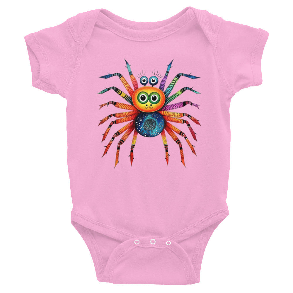 Cinnamon Blueberry Spider Critter Infant Bodysuit