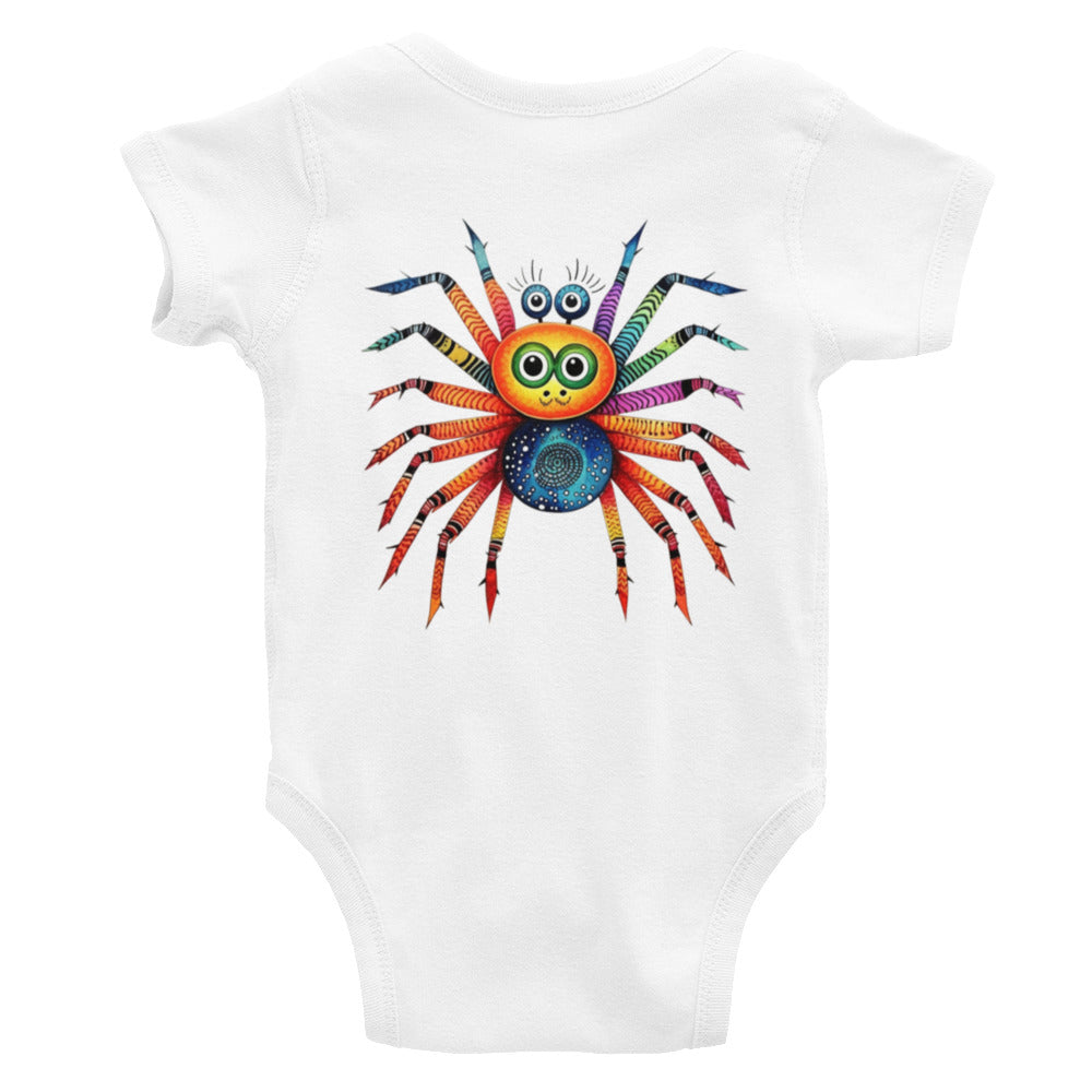 Cinnamon Blueberry Spider Critter Infant Bodysuit