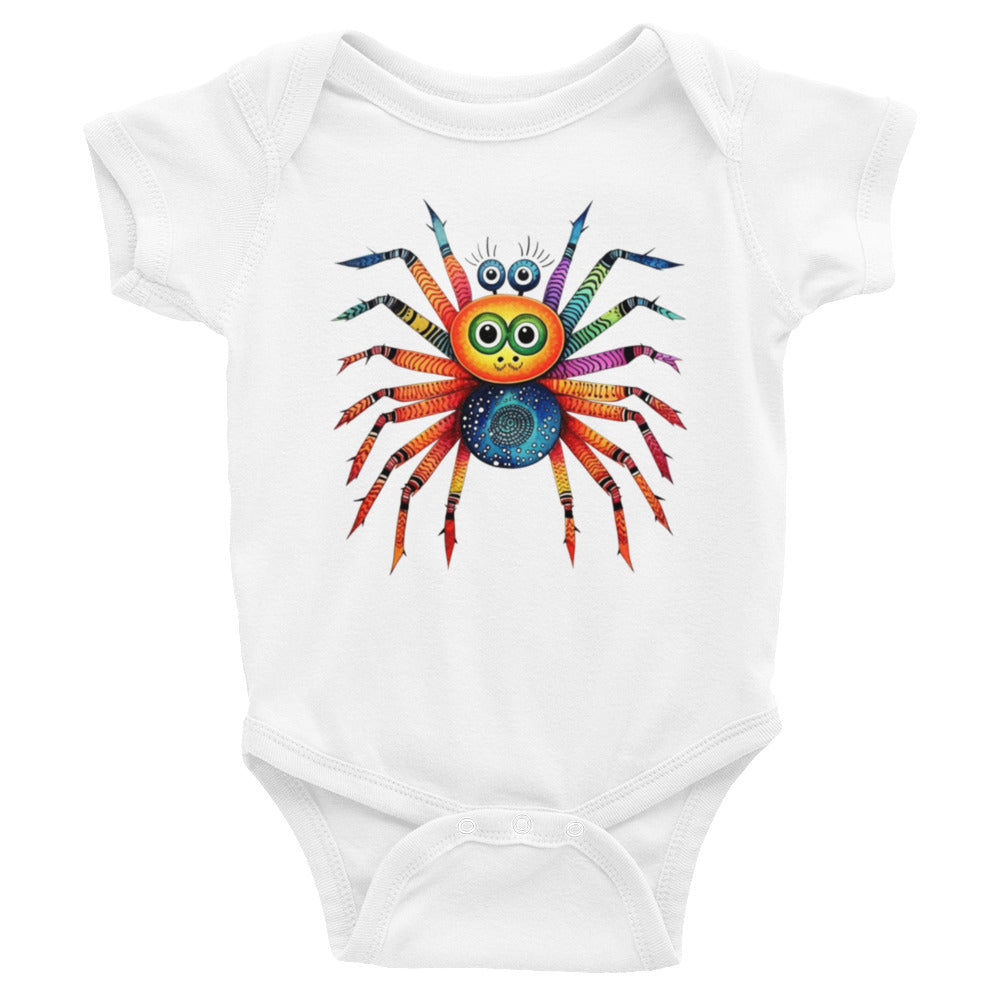 Cinnamon Blueberry Spider Critter Infant Bodysuit