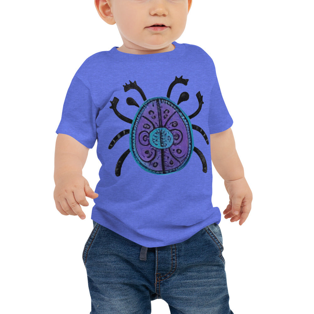 Striped Spider Critter #04 Baby Jersey Short Sleeve Tee