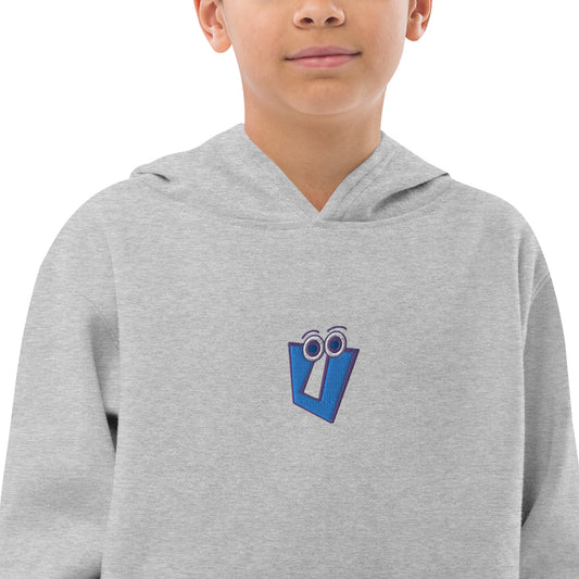 AEIOU "U" Embroidered Kids fleece hoodie