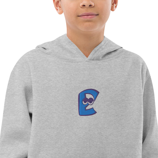AEIOU "E" Embroidered Kids fleece hoodie