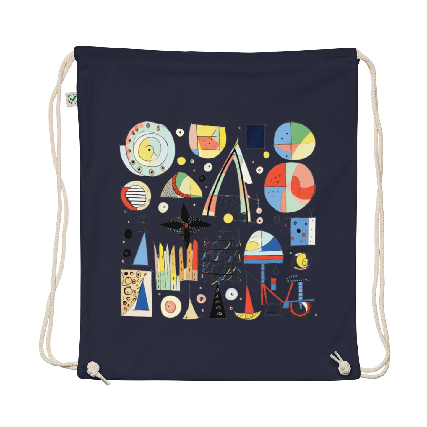 Elements of Art #04 Organic cotton drawstring bag