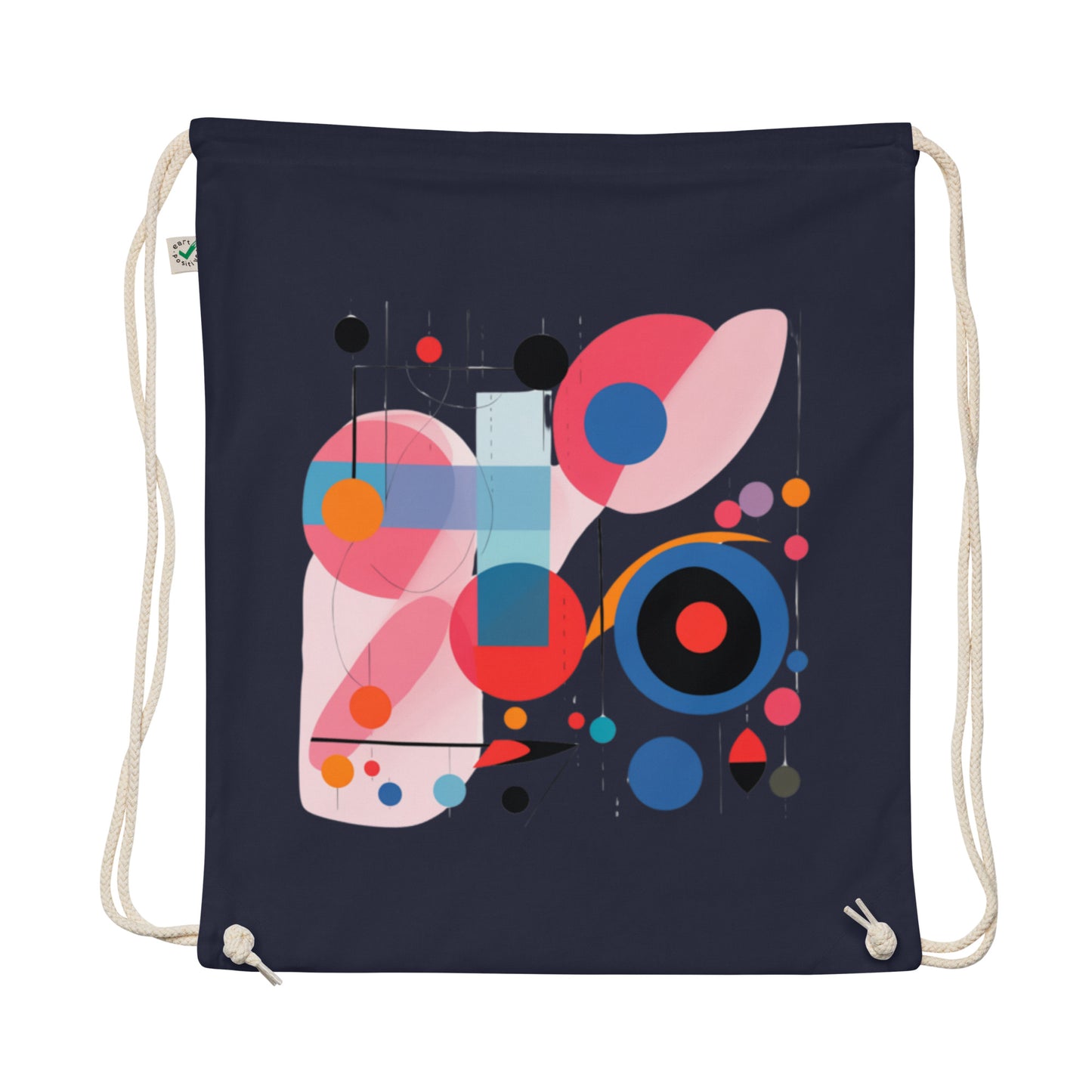 Constellation of an Earlier You Organic cotton drawstring bag