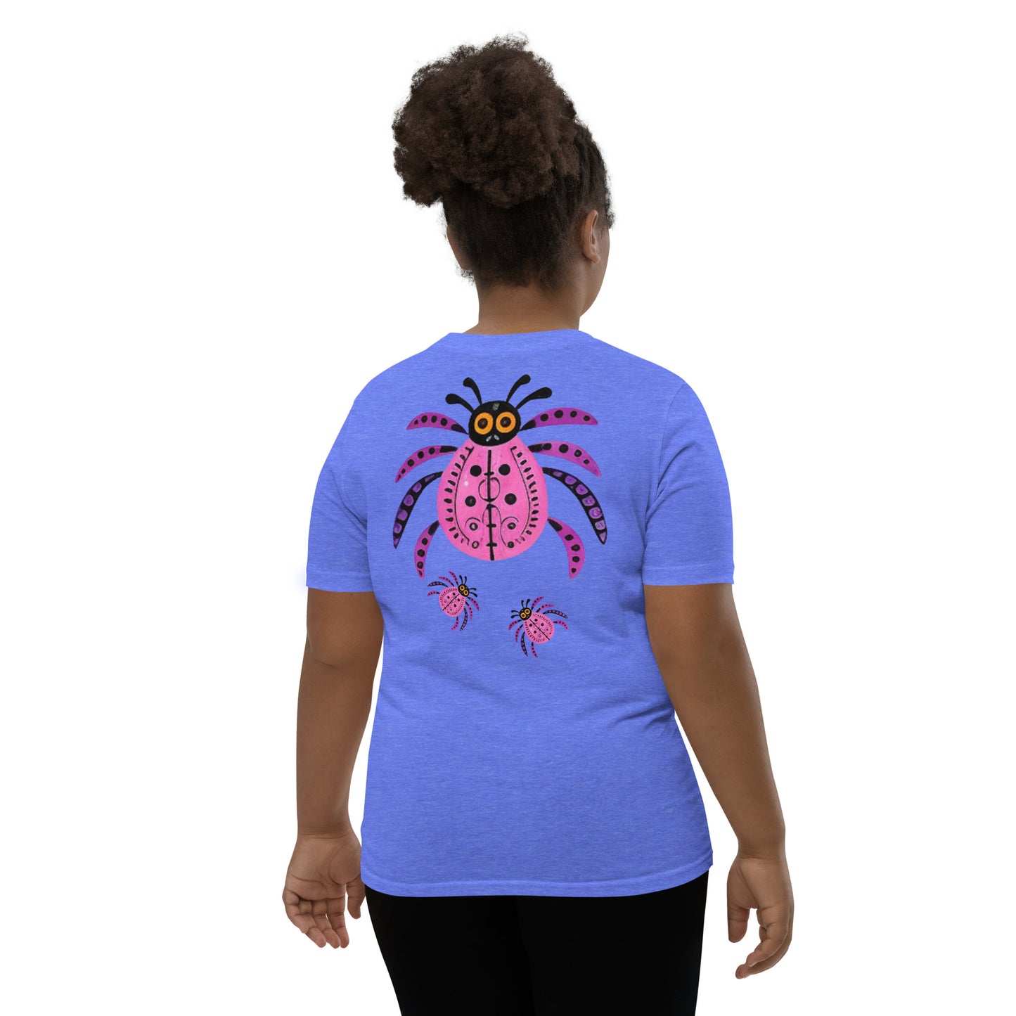 Striped Spider Critter #03 Youth Short Sleeve T-Shirt