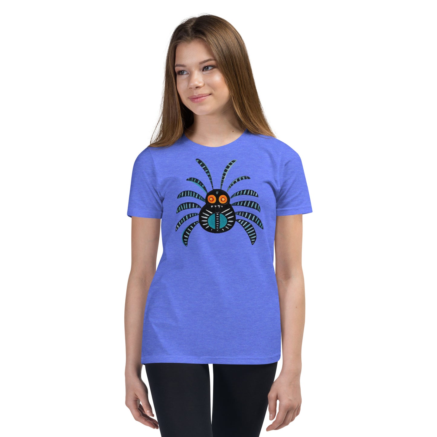 Striped Spider Critter #02 Youth Short Sleeve T-Shirt