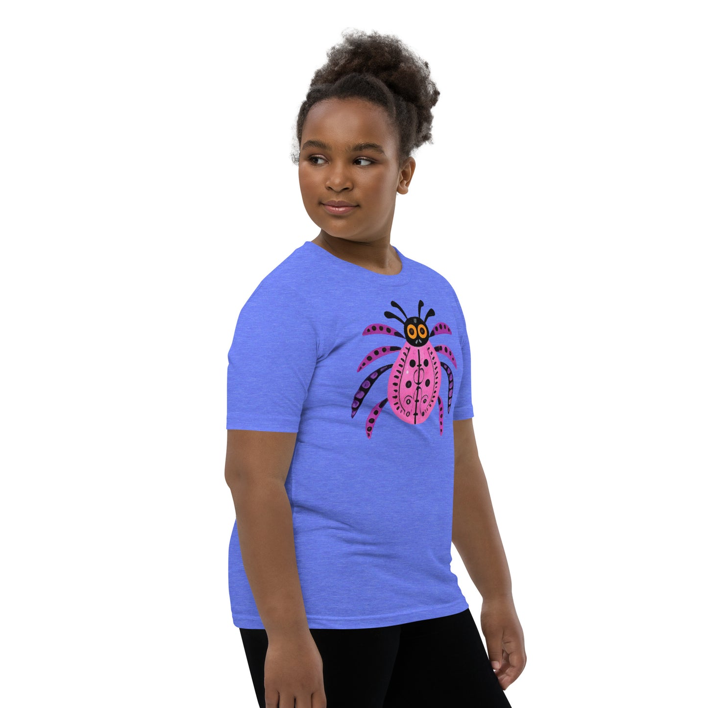 Striped Spider Critter #03 Youth Short Sleeve T-Shirt